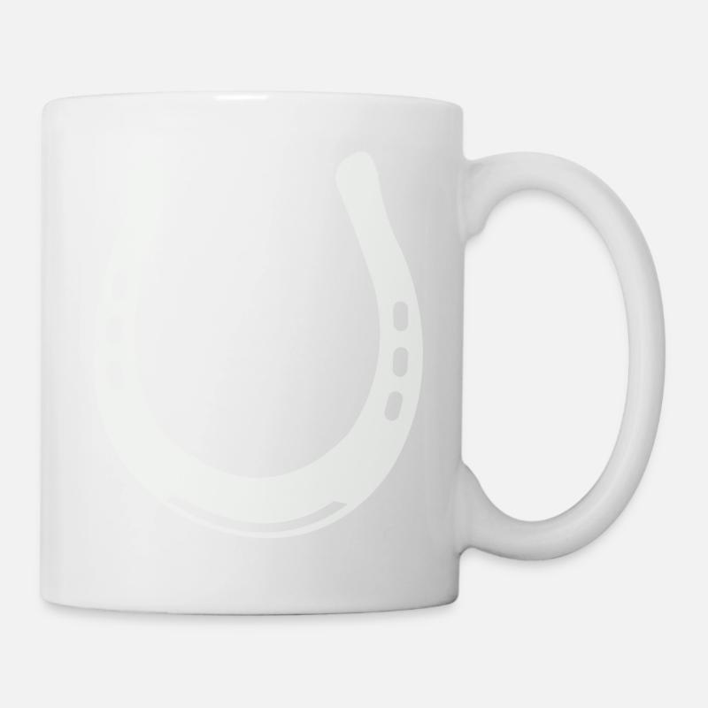 hufeisen - Tasse - Weiß