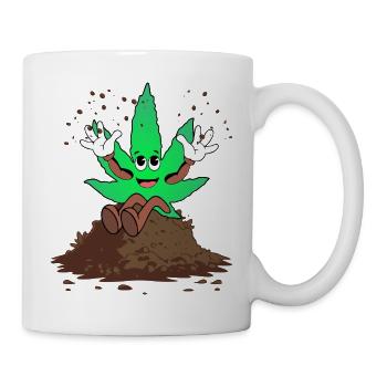 Der Bloom - Weed Cannabis Stoned Hanf Marihuana - Tasse - Weiß - Rechts