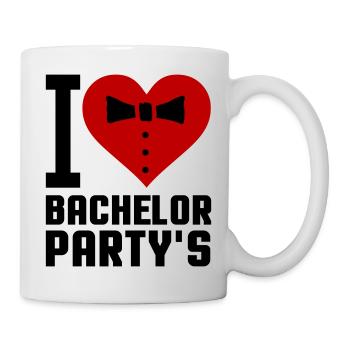 i love bachelor parties 002 - Mug - white - Right