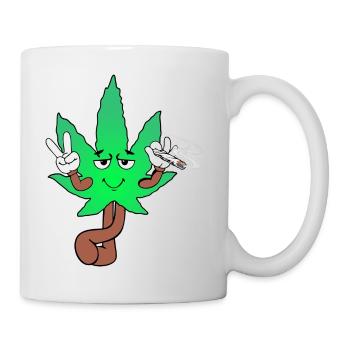 Der Bloom - Weed Cannabis Stoned Hanf Marihuana - Tasse - Weiß - Rechts