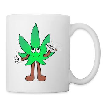 Der Bloom - Weed Cannabis Stoned Hanf Marihuana - Tasse - Weiß - Rechts