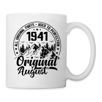 1941 August Original: Geschenk zum 83-jährigen Jubiläum - Tasse - Weiß - Rechts