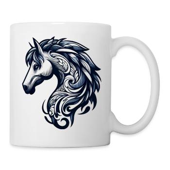Poney Cheval - Mug blanc - blanc - Droite
