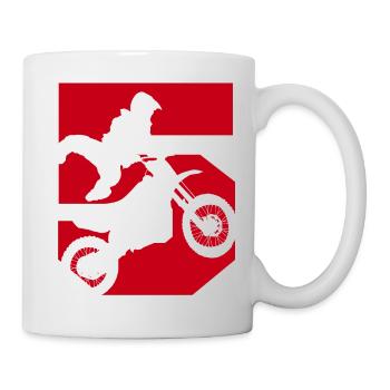 Moto 5 biker - Mug - white - Right