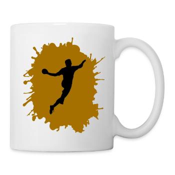 Éclaboussures de handball - Mug blanc - blanc - Droite