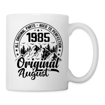 1985 August Original: 39 Years Anniversary Gift - Mug - white - Right