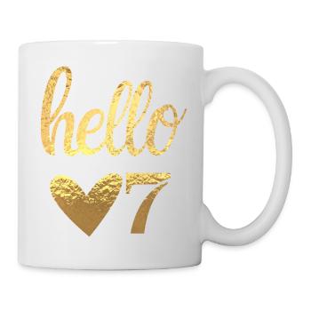 Hello 7 Gold - Mug - white - Right