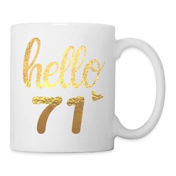 Hello 71 gold - Mug - white - Right
