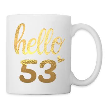Hallo 53 gold - Tasse - Weiß - Rechts