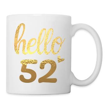 Hello 52 gold - Mug - white - Right