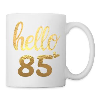 Hello 85 gold - Mug - white - Right