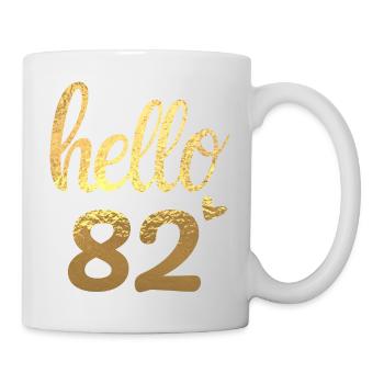 Hello 82 gold - Mug - white - Right