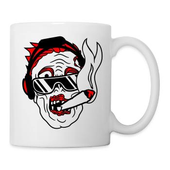 DJ Zombie Monster Horror Halloween Party Music - Mug - white - Right