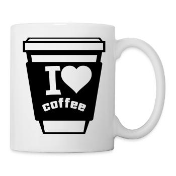 I love coffee 1 - Mug - white - Right