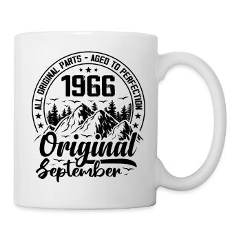 1966 September Original 58 Years Anniversary Gift - Mug - white - Right