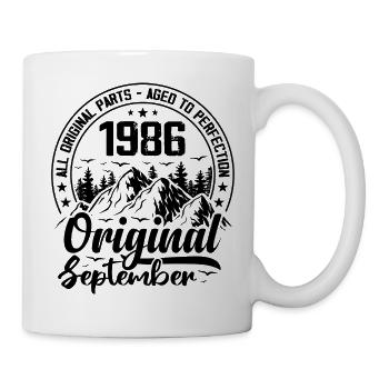 1986 September Original 38 Years Anniversary Gift - Mug - white - Right