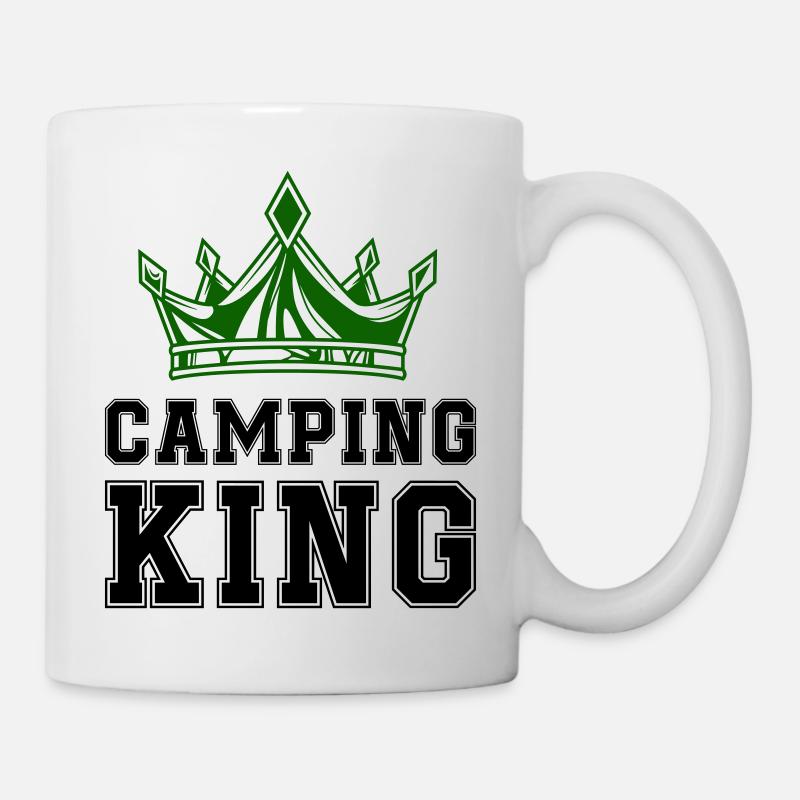 camping king - Tasse - Weiß
