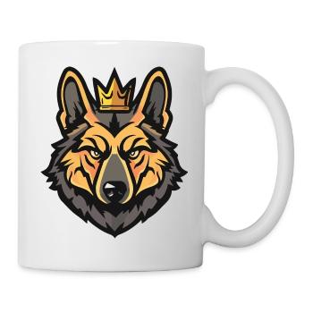 German Shepherd Dog Crown - Mug - white - Right