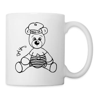 Teddy See Meer Kinder Baby Shirt kreativ Textilmar - Tasse - Weiß - Rechts