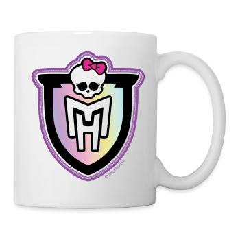 Monster High™ Logo Mit Totenkopf - Tasse - Weiß - Rechts