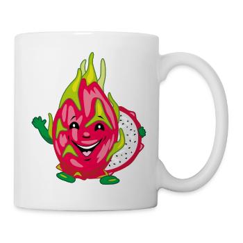 Lächelnde Pitaya-Drachenfrucht - Tasse - Weiß - Rechts