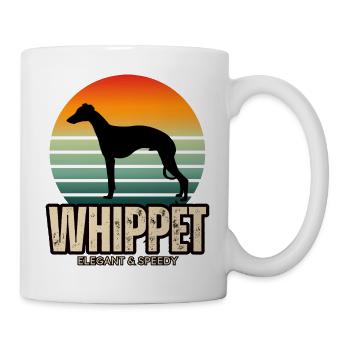 The Whippet Elegant & Speedy Vintage Sunset - Mug - white - Right