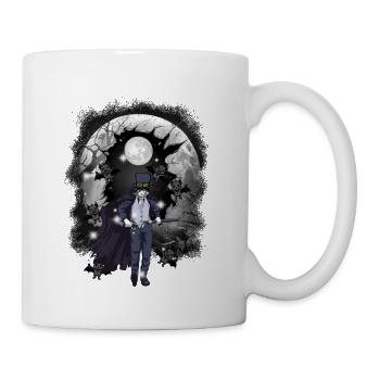 Horror Halloweefn Fleddermäuse Kämpfer Schwert - Tasse - Weiß - Rechts