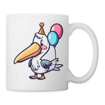 Pelican Bird Birthday Baby - Mug - white - Right