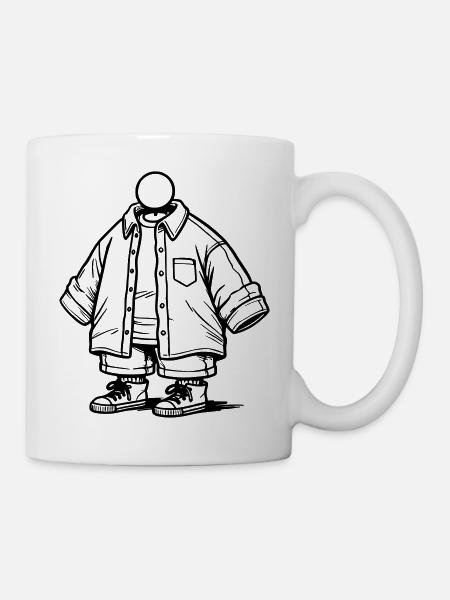 zu groß,das XXL Lebensgefühl - Tasse - Weiß