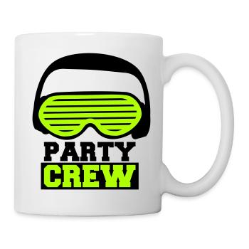 Party Crew Gesicht Feiern Team Freunde Mitglied - Tasse - Weiß - Rechts