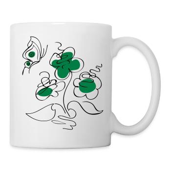 Flower Picture Flowers - Mug - white - Right