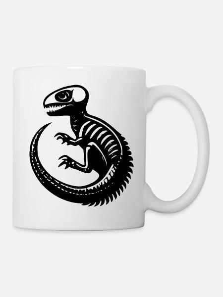 Dinosaur Fossil - Mug - white