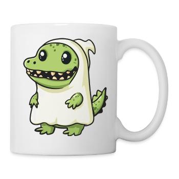 Alligator Halloween Drôle Fantôme - Mug blanc - blanc - Droite