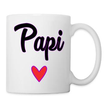 PAPI. PAPA. FÊTE DES PÈRES. BONNE FÊTE PAPA - Mug blanc - blanc - Droite