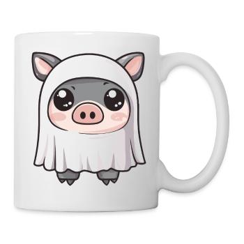 Cochon HalloweenSanglier fantôme - Mug blanc - blanc - Droite