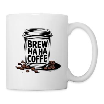 Brew Ha Ha Coffee Witch Halloween - Tasse - Weiß - Rechts