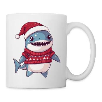 Hai Weihnachten Comic - Tasse - Weiß - Rechts