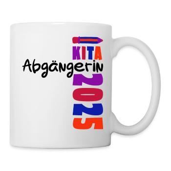 KiTa Abgängerin 2025 - Kindertagesstätte Abschluss - Tasse - Weiß - Rechts