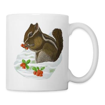 Chipmunk Streifenhörnchen - Tasse - Weiß - Rechts