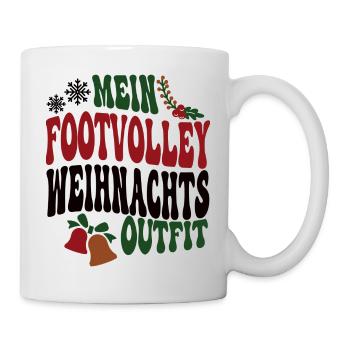 Footvolley Weihnachten Outfit Footvolleyspieler - Tasse - Weiß - Rechts