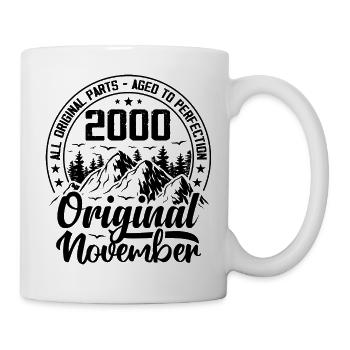 2000 November Original 24 Year Anniversary Gift - Mug - white - Right
