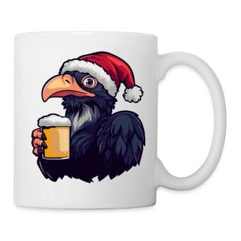 Harpie oiseau bière Noël Noël - Mug blanc - blanc - Droite