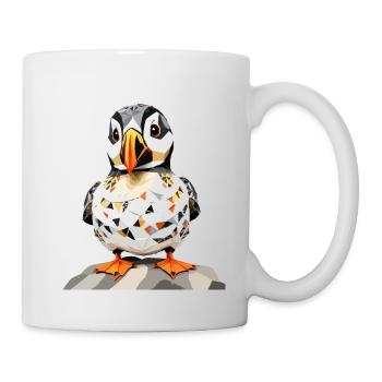 Puffin Playful Adorable Fun Animal Colorful Cute - Mug - white - Right
