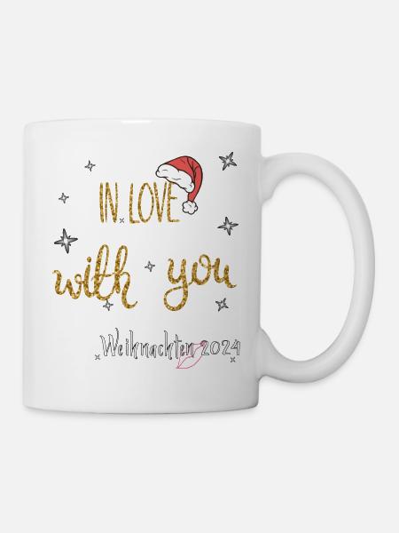 Weihnachten in Love - Tasse - Weiß