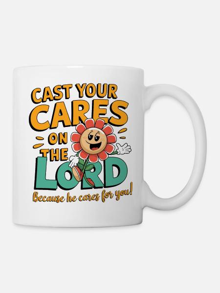 Cast your cares on the lord - Mug - white