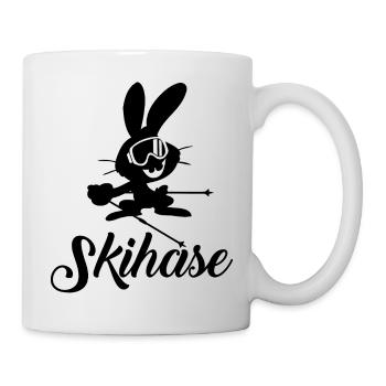 Ski fahren Ski Motiv für Schi Fahrer Schifahrer - Tasse - Weiß - Rechts
