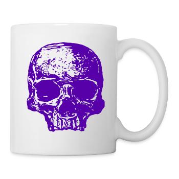 Lila Totenkopf - Tasse - Weiß - Rechts