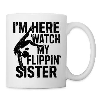 Stolzer Zuschauer für Schwester - Tasse - Weiß - Rechts