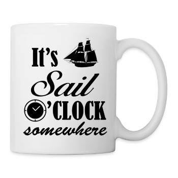 Voile, sports nautiques, vent - Mug blanc - blanc - Droite