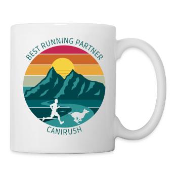 Canicross Best running partner Canirush - Mug blanc - blanc - Droite